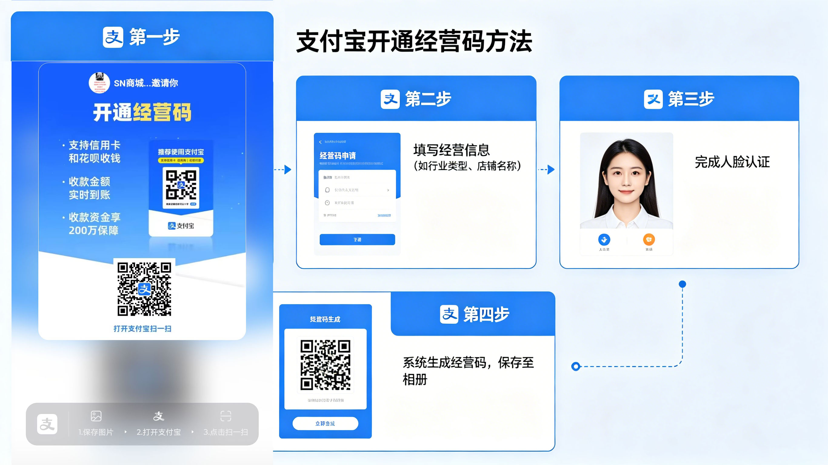 支付宝开通经营码的方法